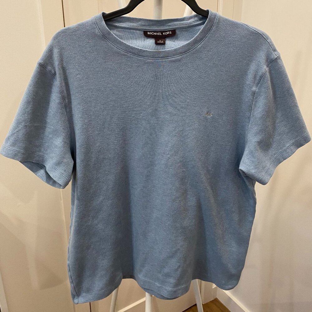 Michael Kors Tide Blue Essential Crewneck Tee